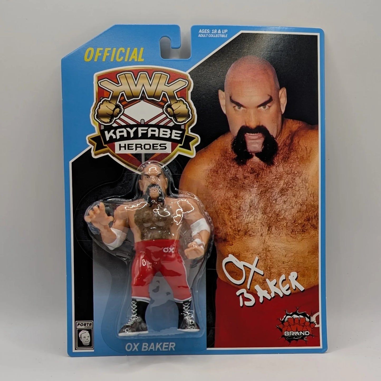 2025 KWK Kayfabe Heroes Ox Baker [With Red Tights]