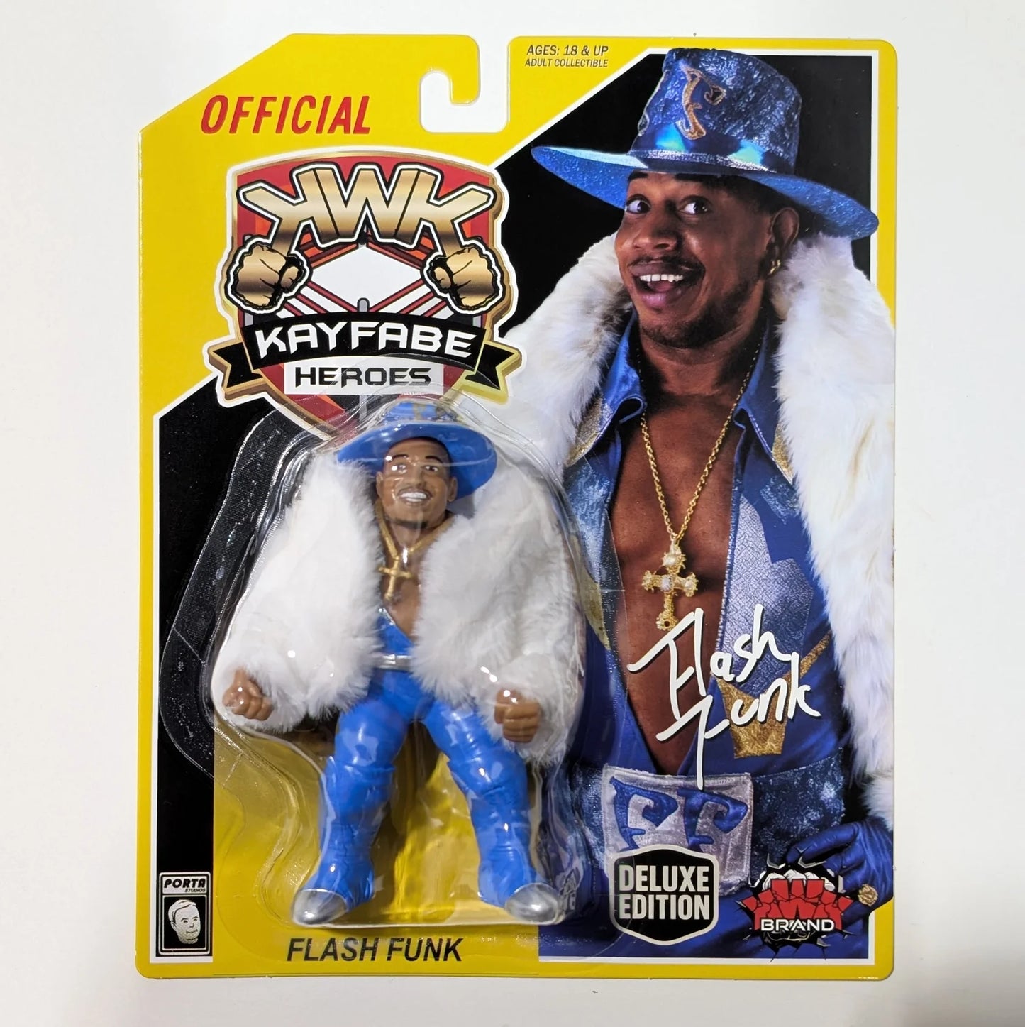 2026 KWK Kayfabe Heroes Deluxe Edition Flash Funk [With Blue Gear]