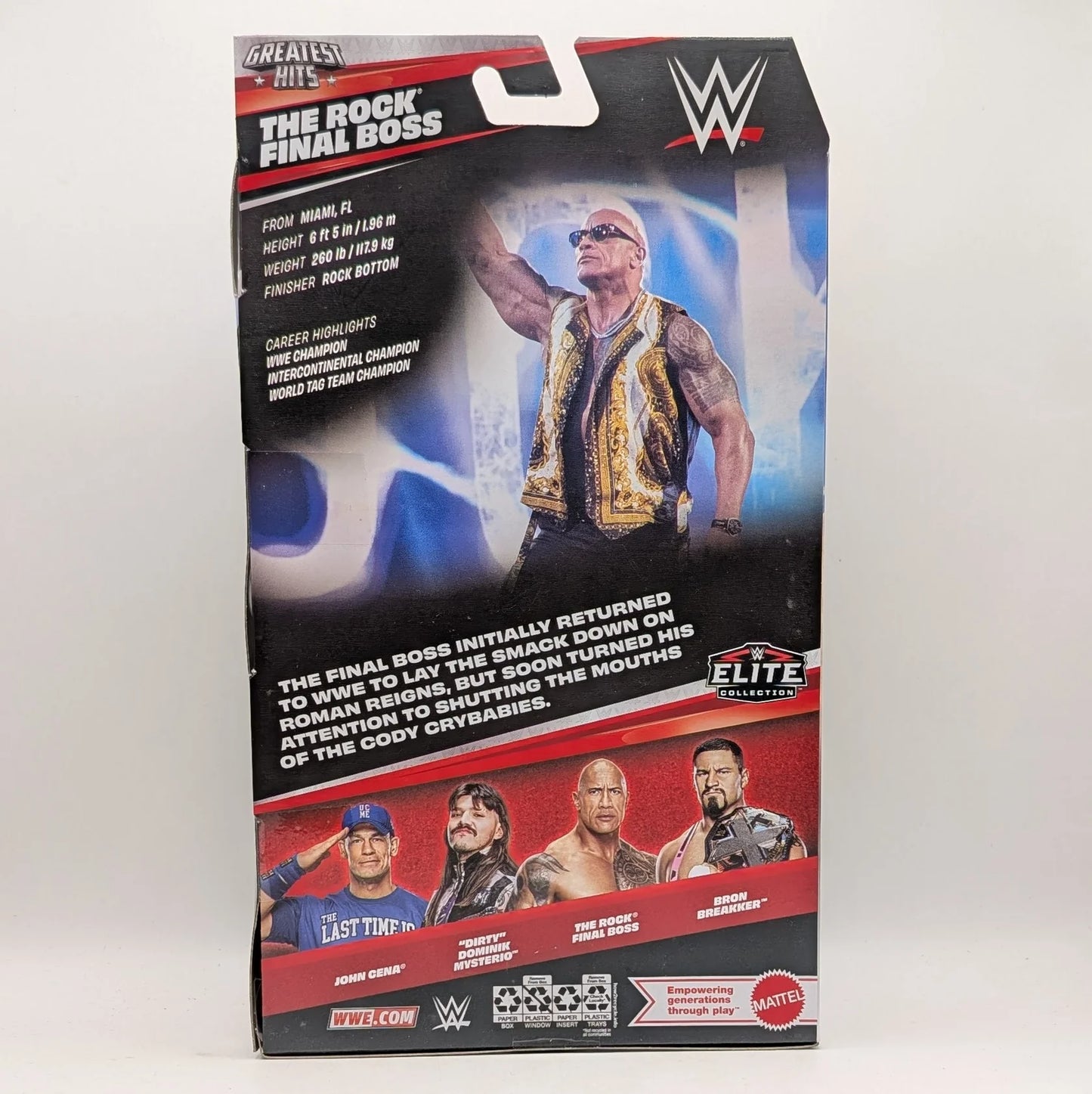 2026 WWE Mattel Elite Collection Greatest Hits Series 10 "Final Boss" The Rock