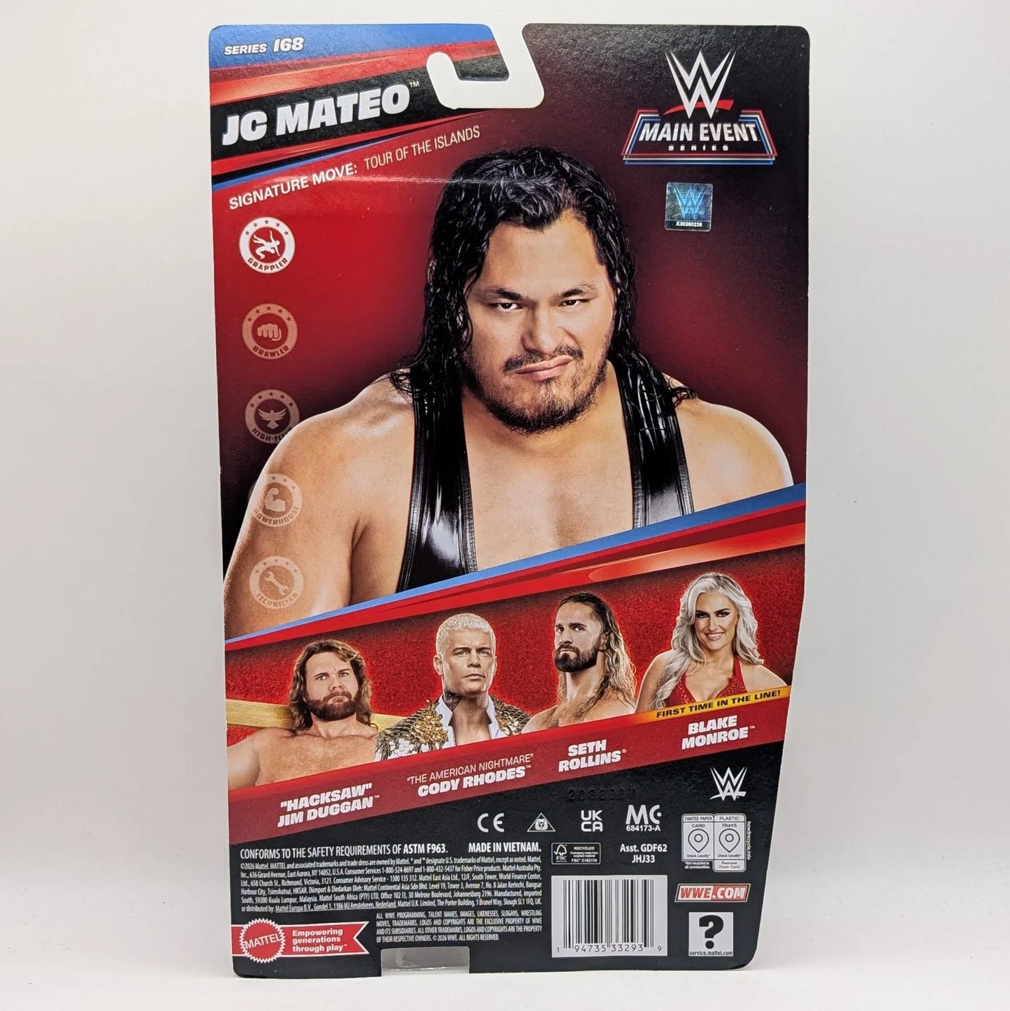 2026 WWE Mattel Main Event Series 168 JC Mateo