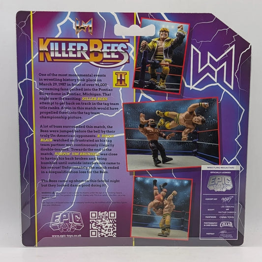 2026 Epic Toys Wrestling Megastars Killer Bees 2-Pack: B. Brian Blair & Jumpin' Jim Brunzell