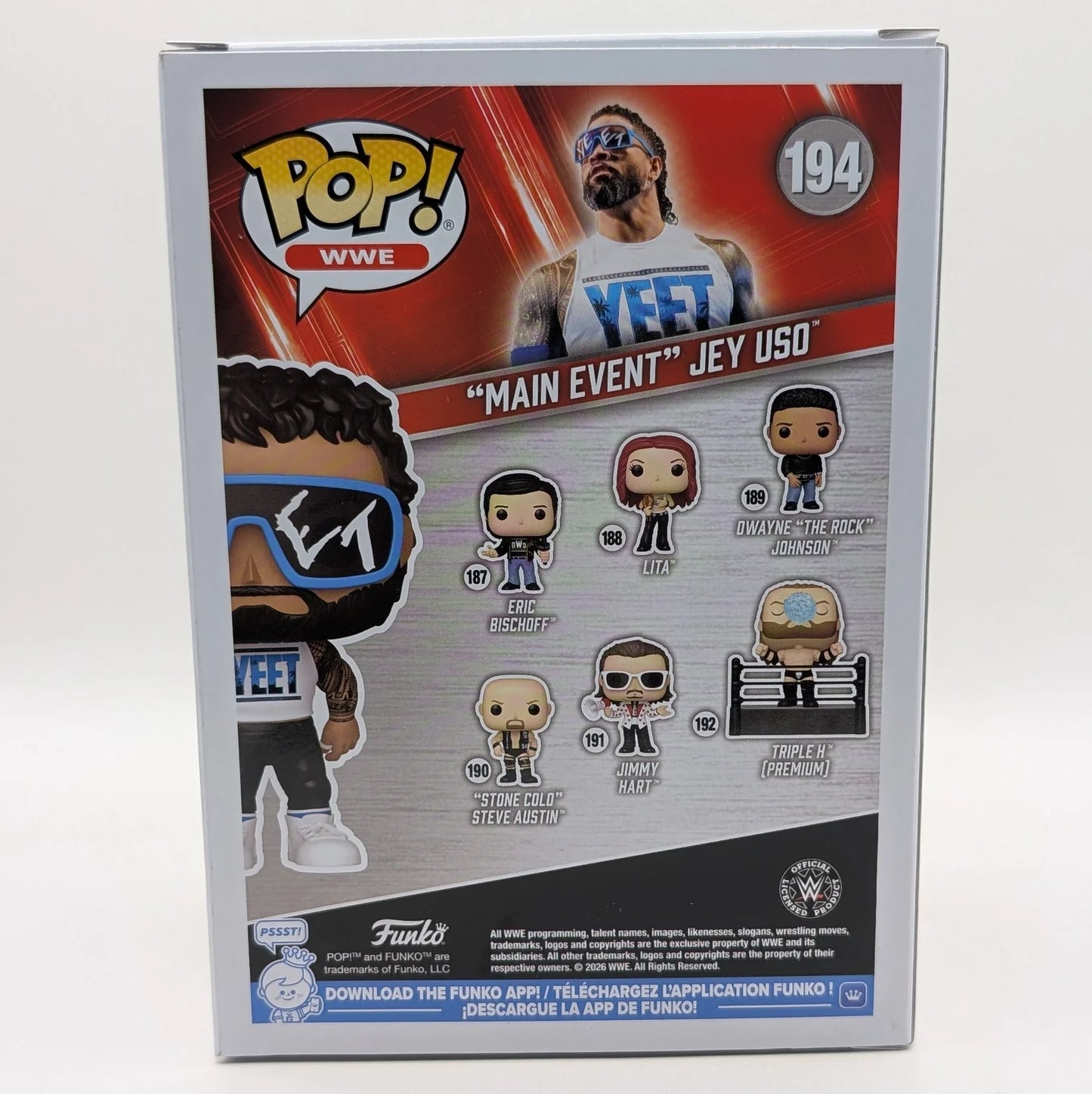 2026 WWE Funko POP! Vinyls 194 "Main Event" Jey Uso
