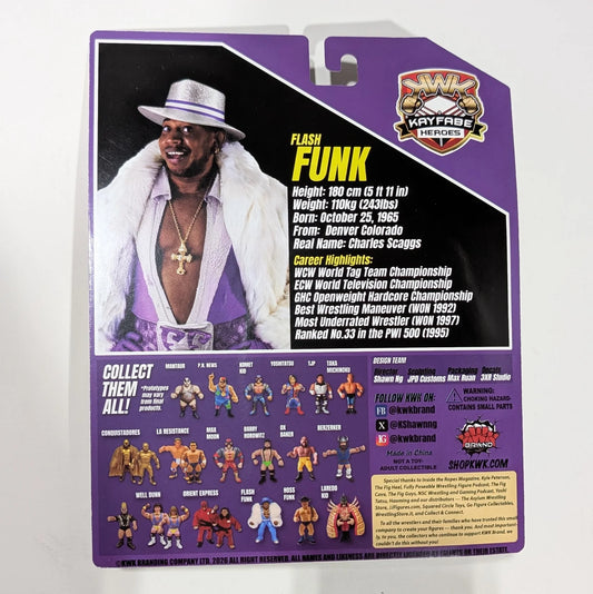 2026 KWK Kayfabe Heroes Deluxe Edition Flash Funk [With Blue Gear]