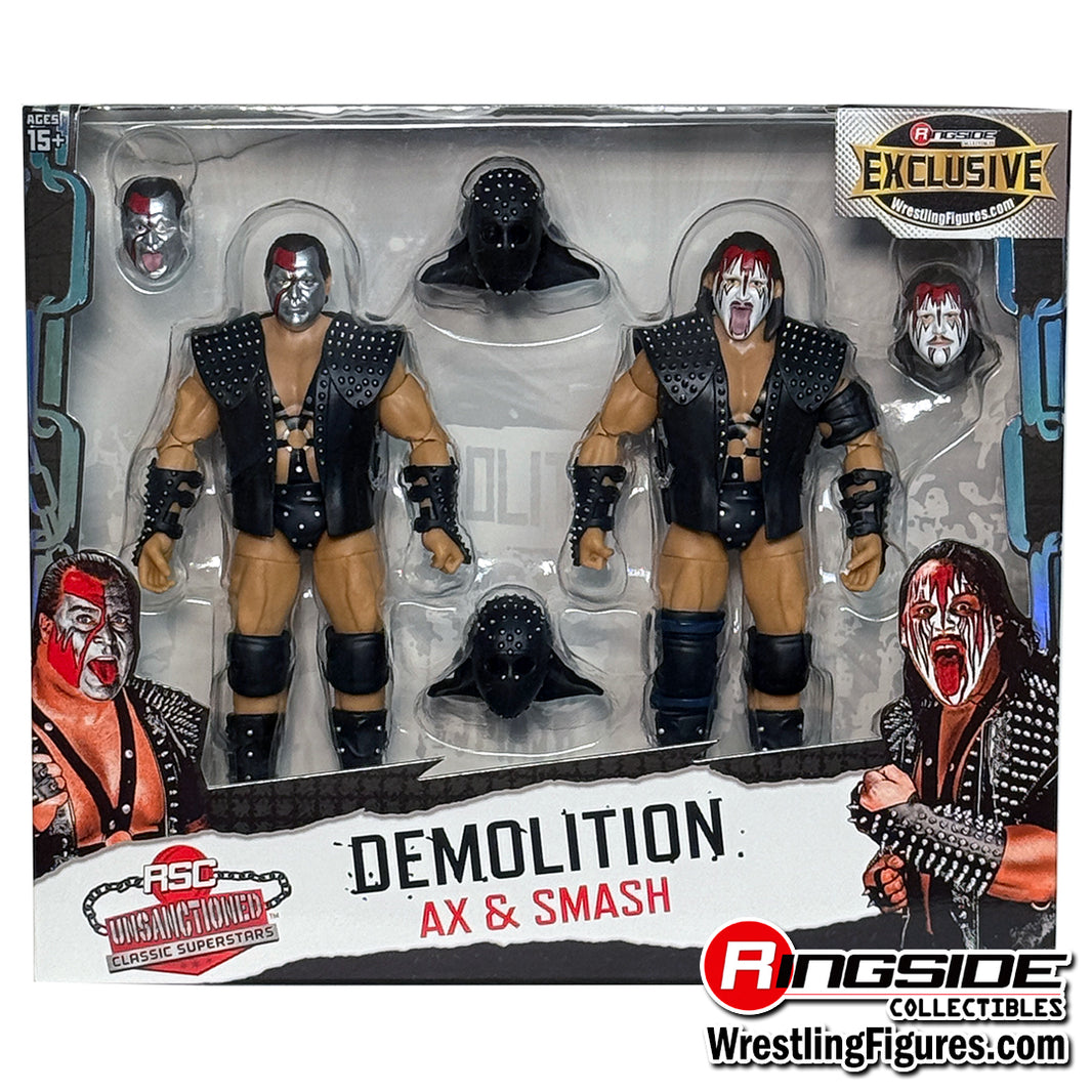Figurine Hasbro WWF Demolition Crush 1991, Avec Masque, Catch Vintage