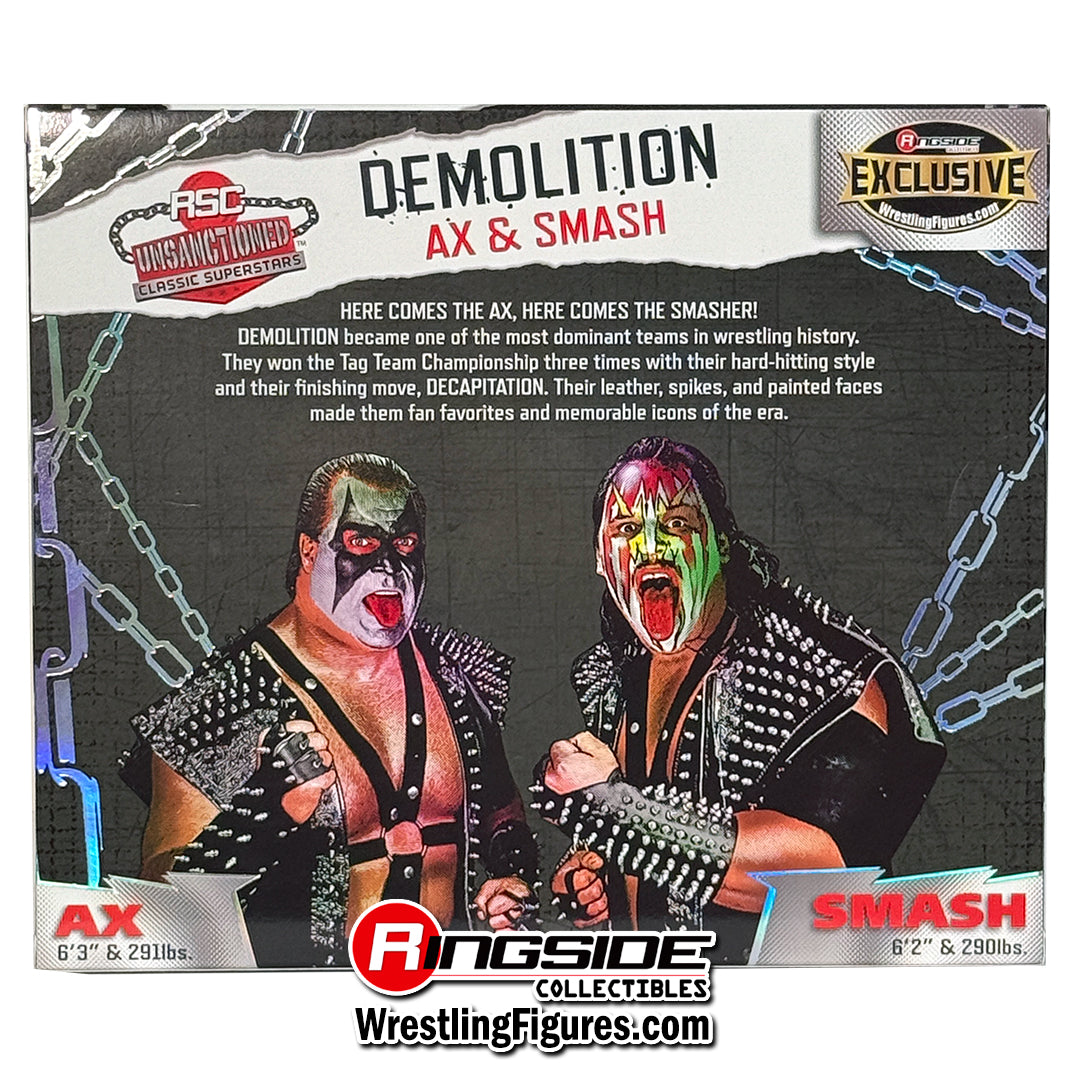 2025 RSC Toys Unsanctioned Classic Superstars Demolition: Ax & Smash [Black & Yellow]