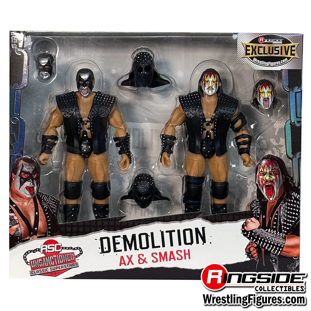 2025 RSC Toys Unsanctioned Classic Superstars Demolition: Ax & Smash [Black & Yellow]