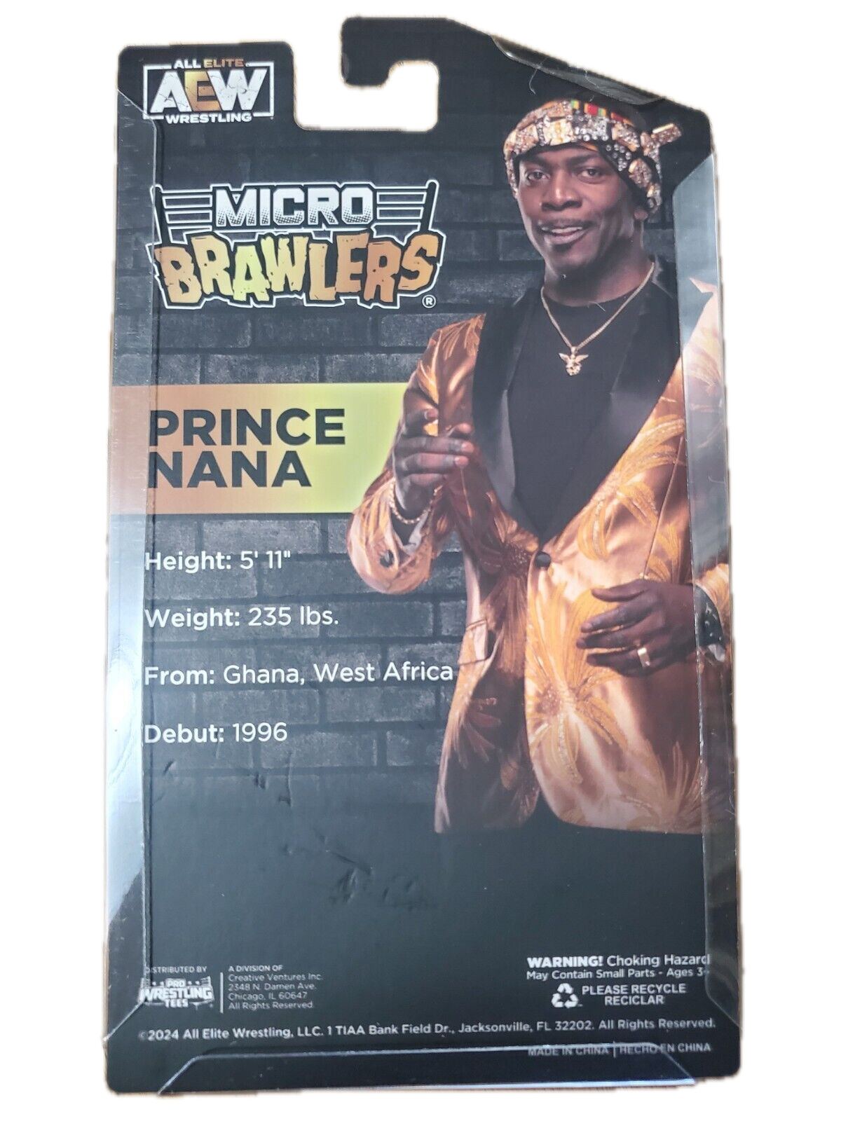 2024 Pro Wrestling Tees AEW Crate Prince Nana Micro Brawler [Exclusive]
