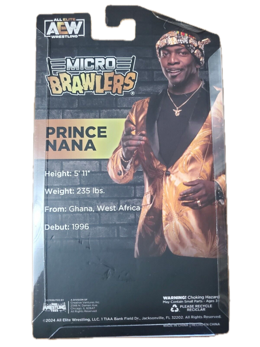 2024 AEW Pro Wrestling Tees Crate Exclusive Prince Nana Micro Brawler