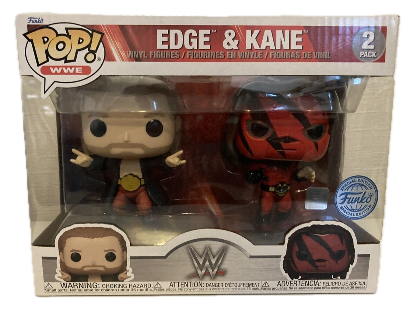 2023 WWE Funko POP! Vinyls 2-Pack: Edge & Kane [Exclusive]