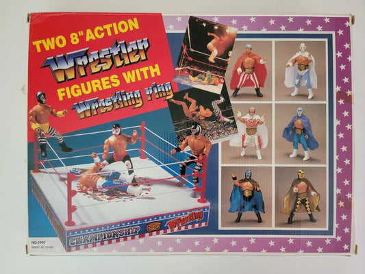 1993 The Magnificent Wrestler Rey Mysterio Jr. vs. Voltron [With Wrestling Ring]