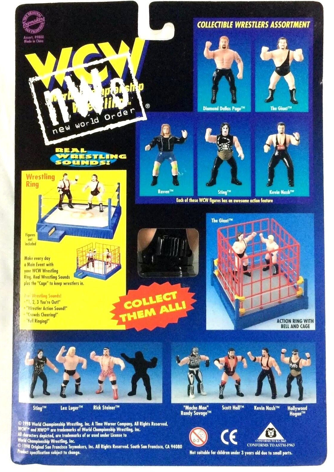 1998 WCW/nWo OSFTM 6.5" Articulated "Power Punch" Kevin Nash
