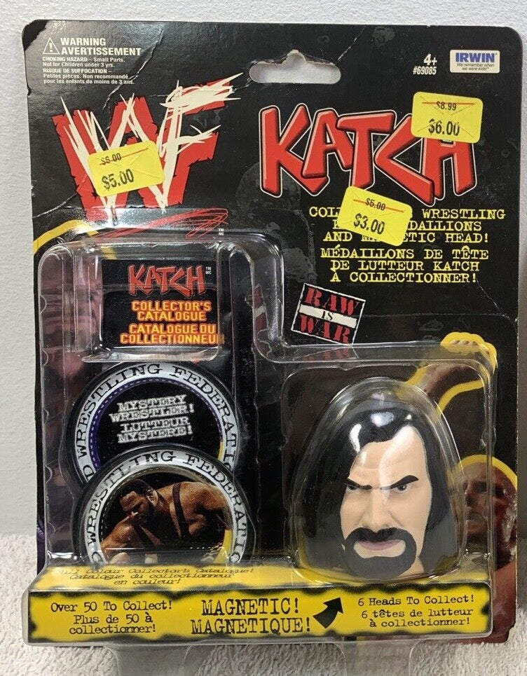 1999 WWF Irwin Toy Undertaker Katch Magnetic Head
