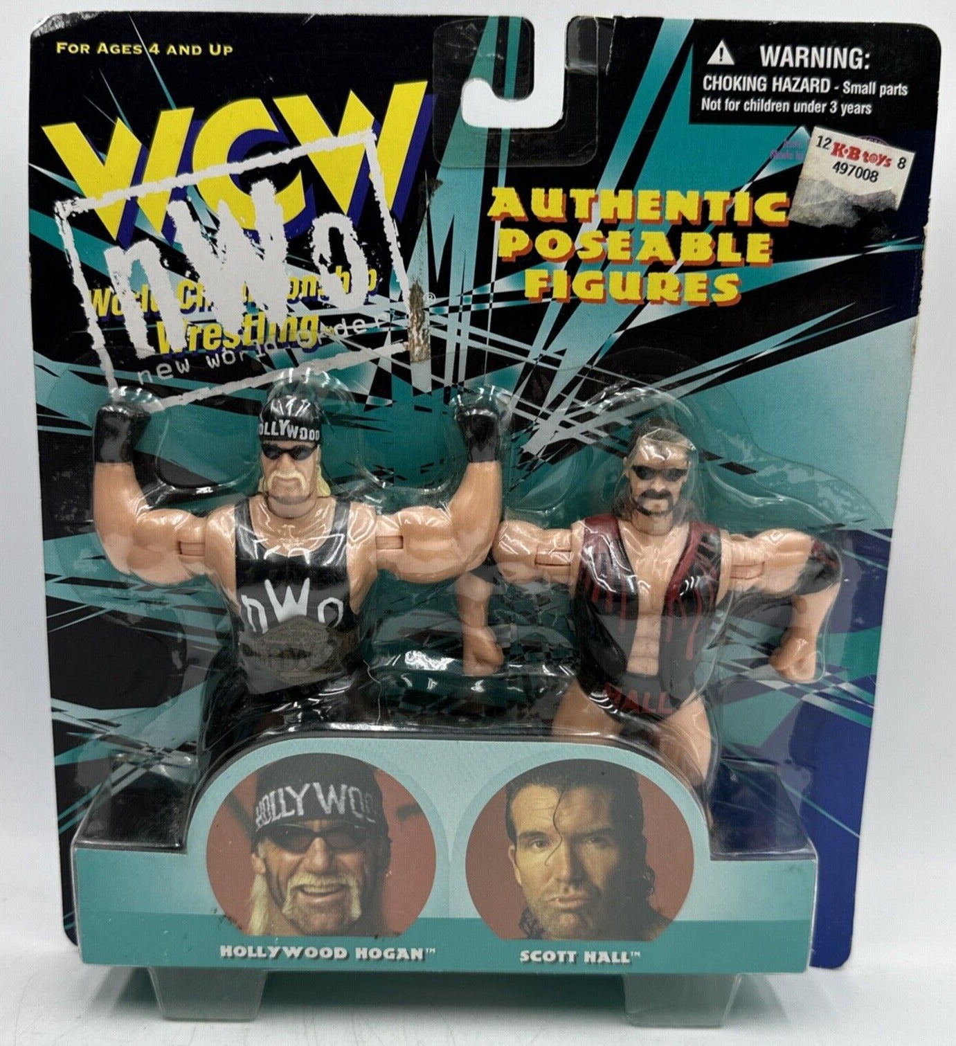 1998 WCW OSFTM 4.5" Articulated 2-Packs: Hollywood Hogan & Scott Hall