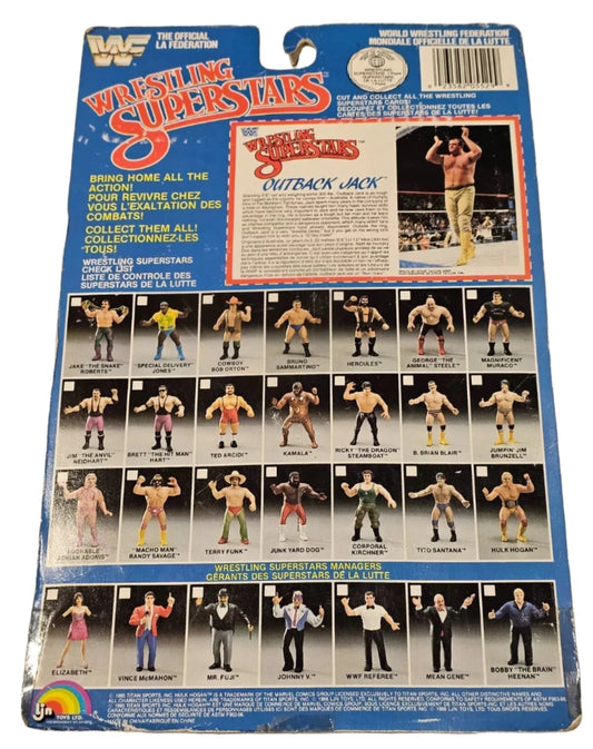 1987 WWF LJN Wrestling Superstars Series 4 Outback Jack