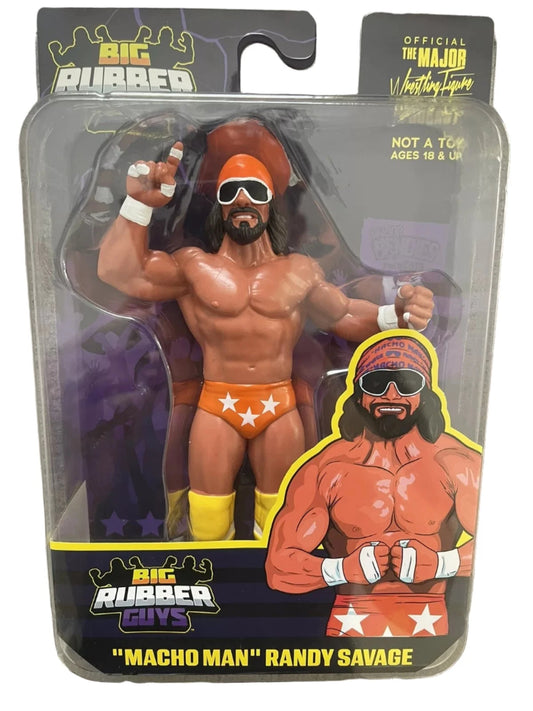 2024 Major Wrestling Figure Podcast Big Rubber Guys Series 4 "Macho Man" Randy Savage [With Orange Trunks]