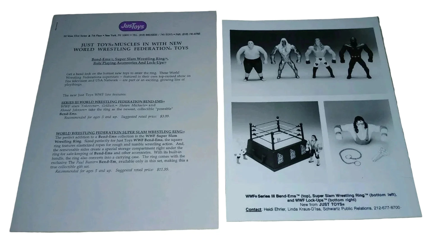 Unreleased WWF Just Toys Lock-Ups Series 1 Bret "Hitman" Hart