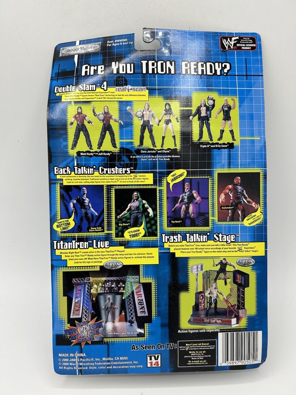 2000 WWF Jakks Pacific Titantron Live Raw Heat Series 2 Undertaker