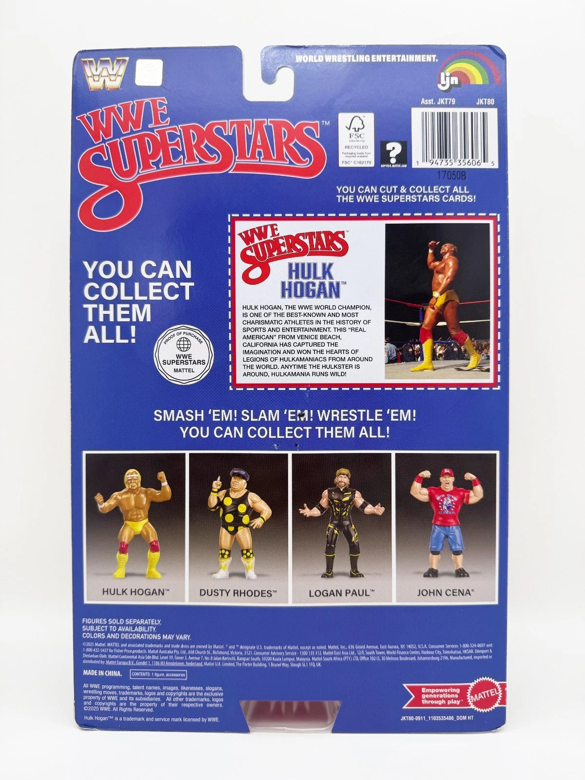 2025 Mattel LJN WWE Superstars Series 1 Hulk Hogan [Exclusive, Chase]