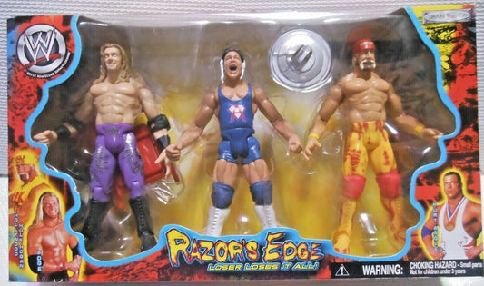 2002 WWE Jakks Pacific Titantron Live "Razor's Edge" Box Set: Edge, Kurt Angle & Hollywood Hulk Hogan