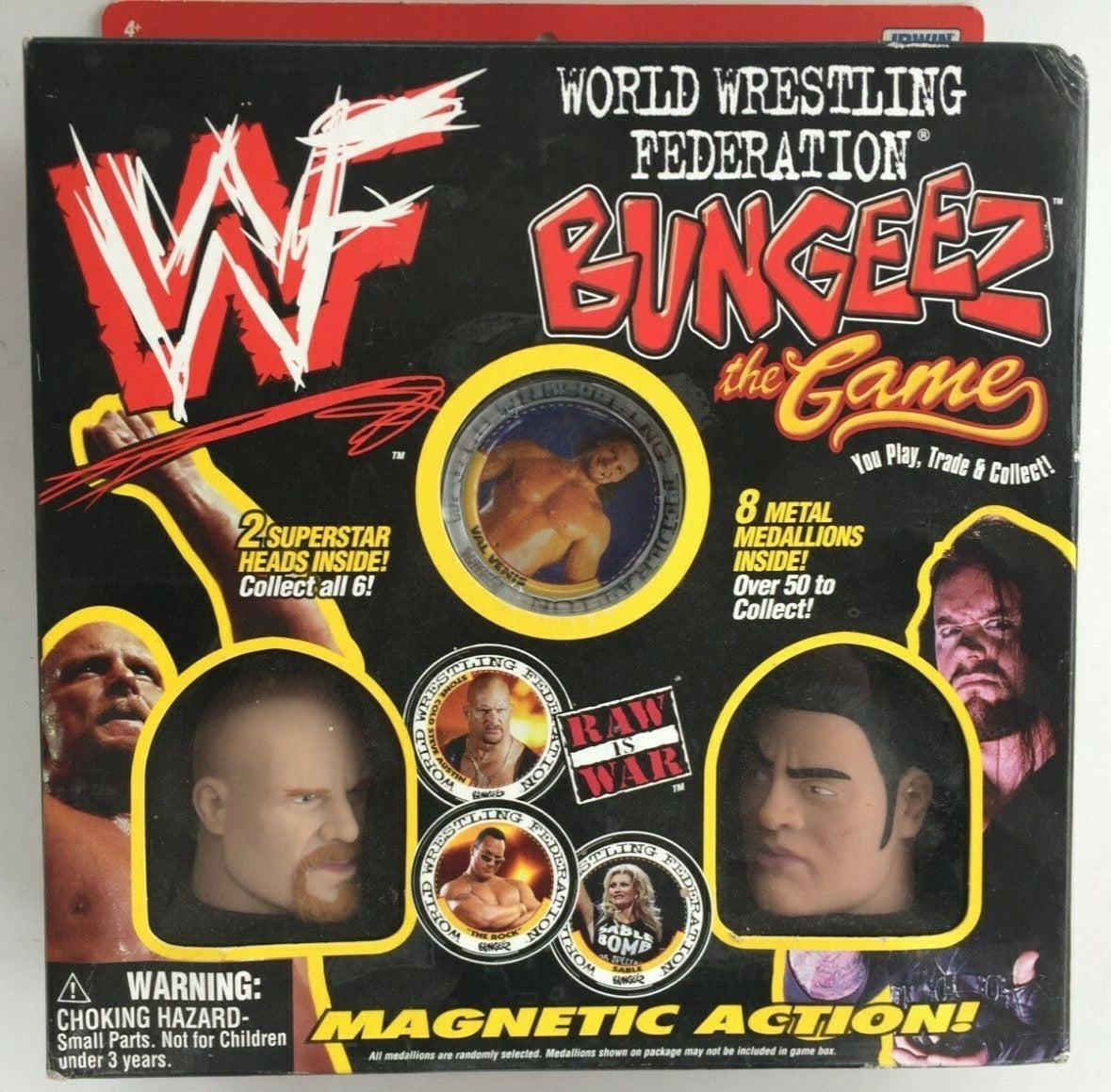 1999 WWF Irwin Toy Bungeez the Game [With Stone Cold Steve Austin & The Rock]