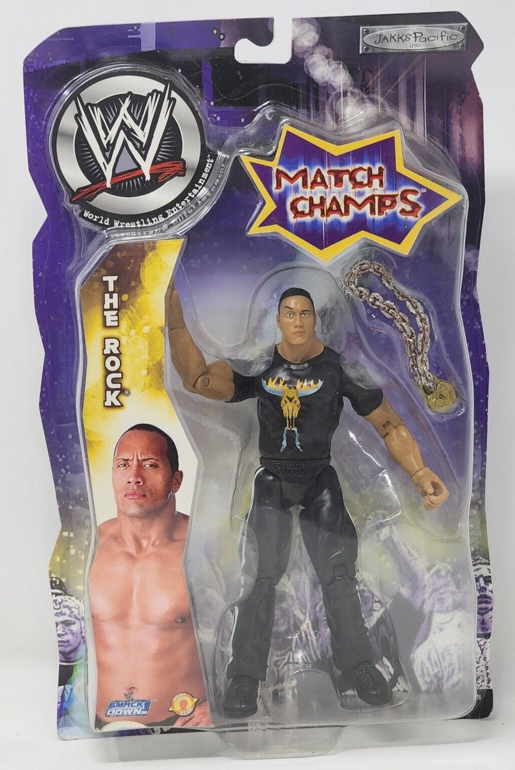 2002 WWE Jakks Pacific Titantron Live Match Champs The Rock