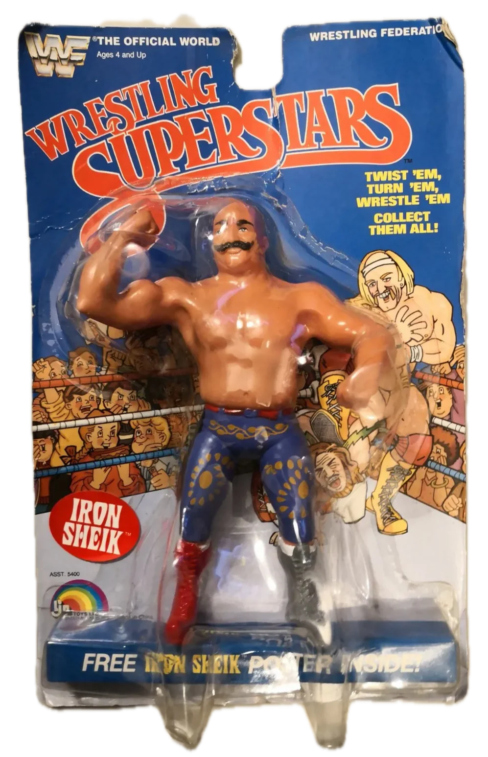 1985 WWF LJN Wrestling Superstars Series 1 Iron Sheik 1985 WWF LJN Wrestling Superstars Series 1 Iron Sheik