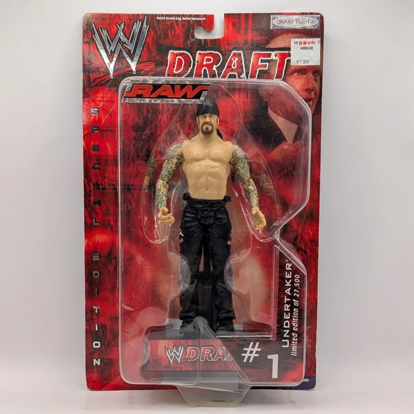2002 WWE Jakks Pacific Raw Draft R-3 Tech Undertaker