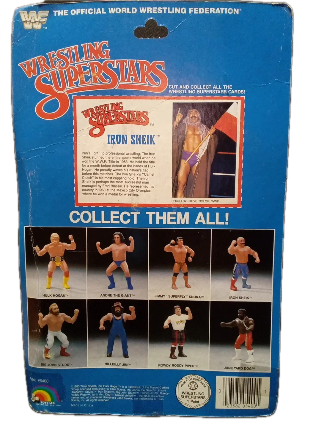 1985 WWF LJN Wrestling Superstars Series 1 Iron Sheik – Wrestling