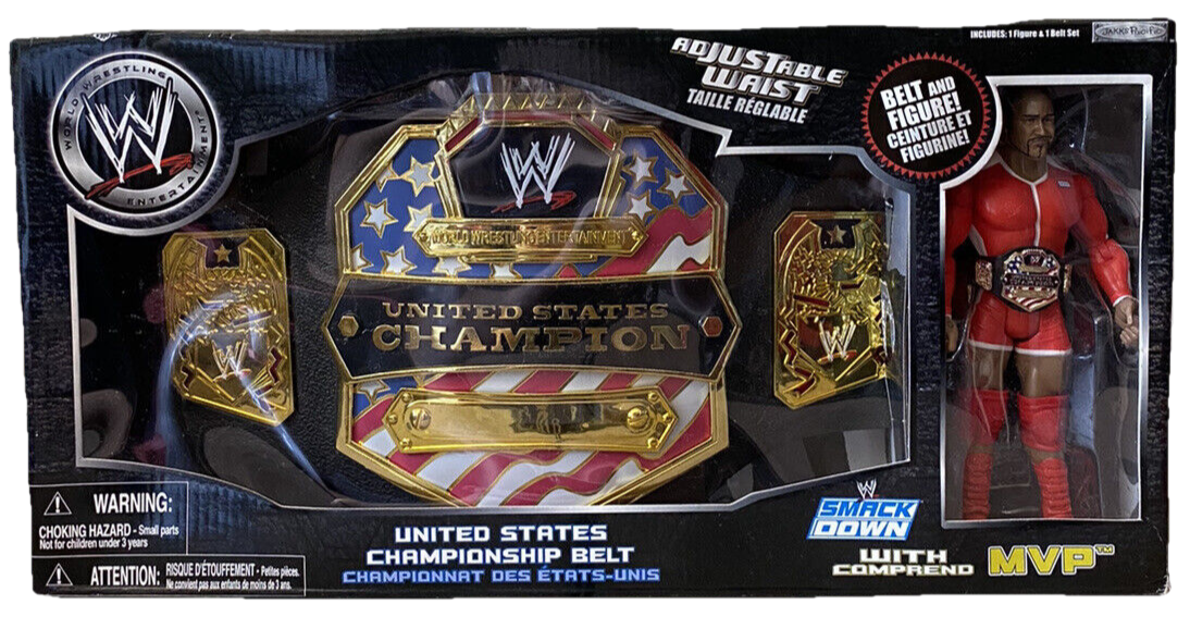 2007 WWE Jakks Pacific United States Championship Belt [With MVP]