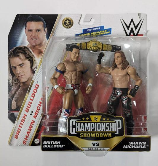 2024 WWE Mattel Basic Championship Showdown Series 16 British Bulldog vs. Shawn Michaels