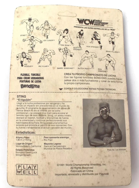 1991 WCW Play Well Bend-Ems Sting