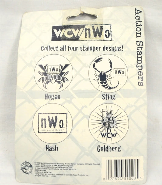 1998 WCW/nWo Colorbök Paper Products Goldberg & Hollywood Hogan Action Stampers