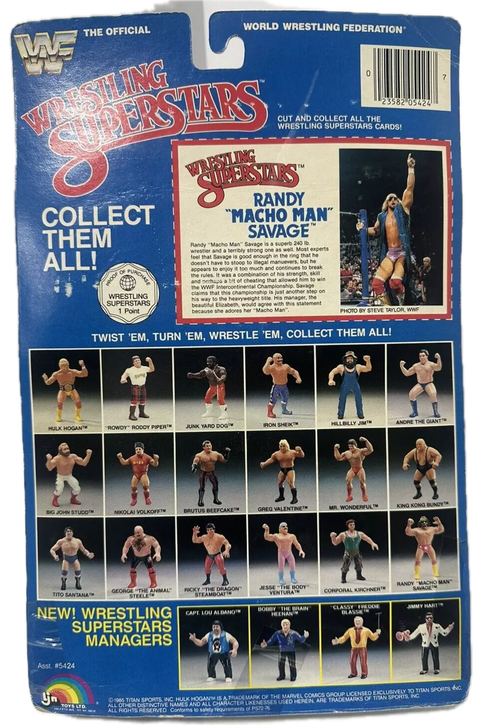 1986 WWF LJN Wrestling Superstars Series 3 Randy "Macho Man" Savage [With Purple Trunks]