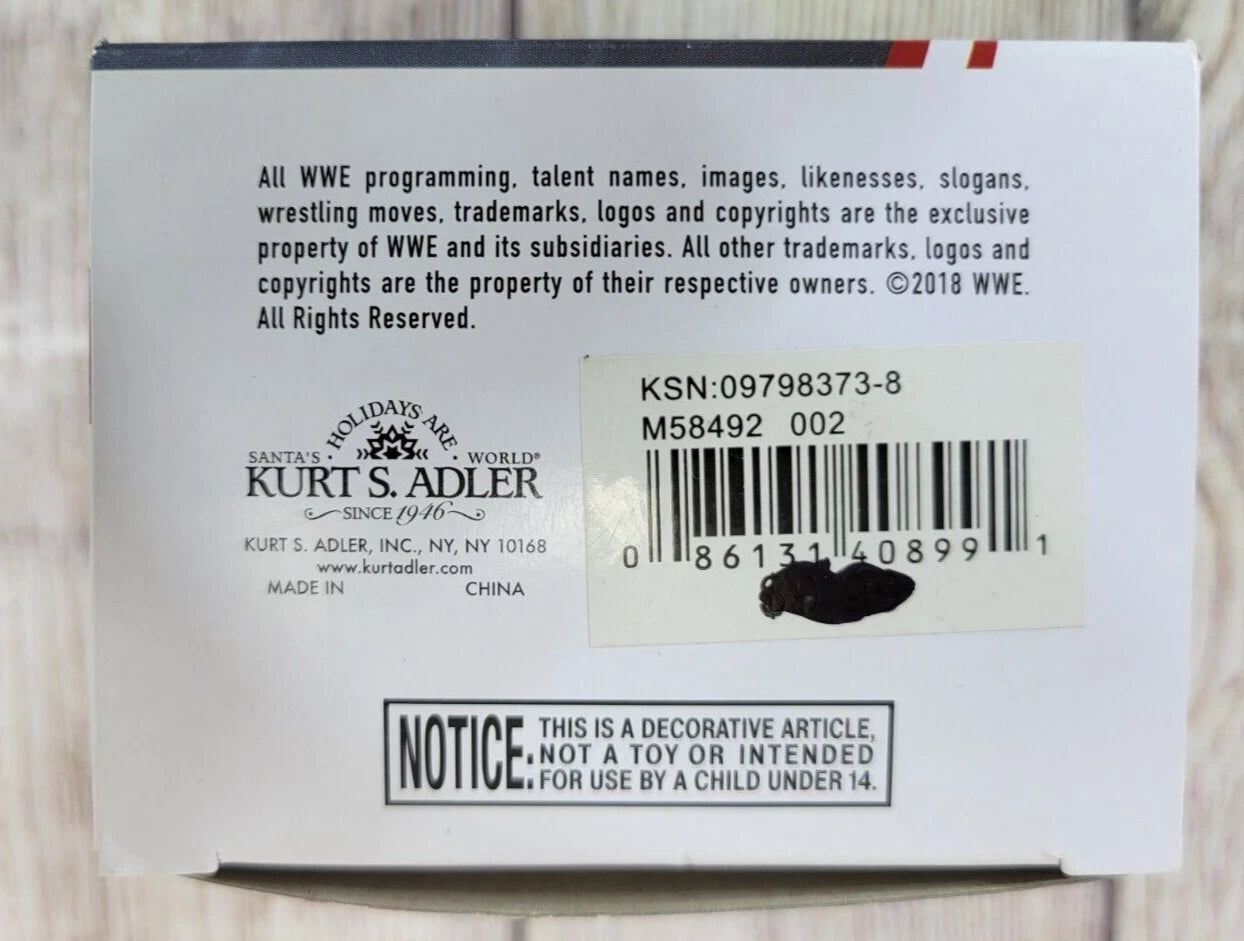 2018 WWE Kurt Adler Stone Cold Steve Austin Christmas Ornament