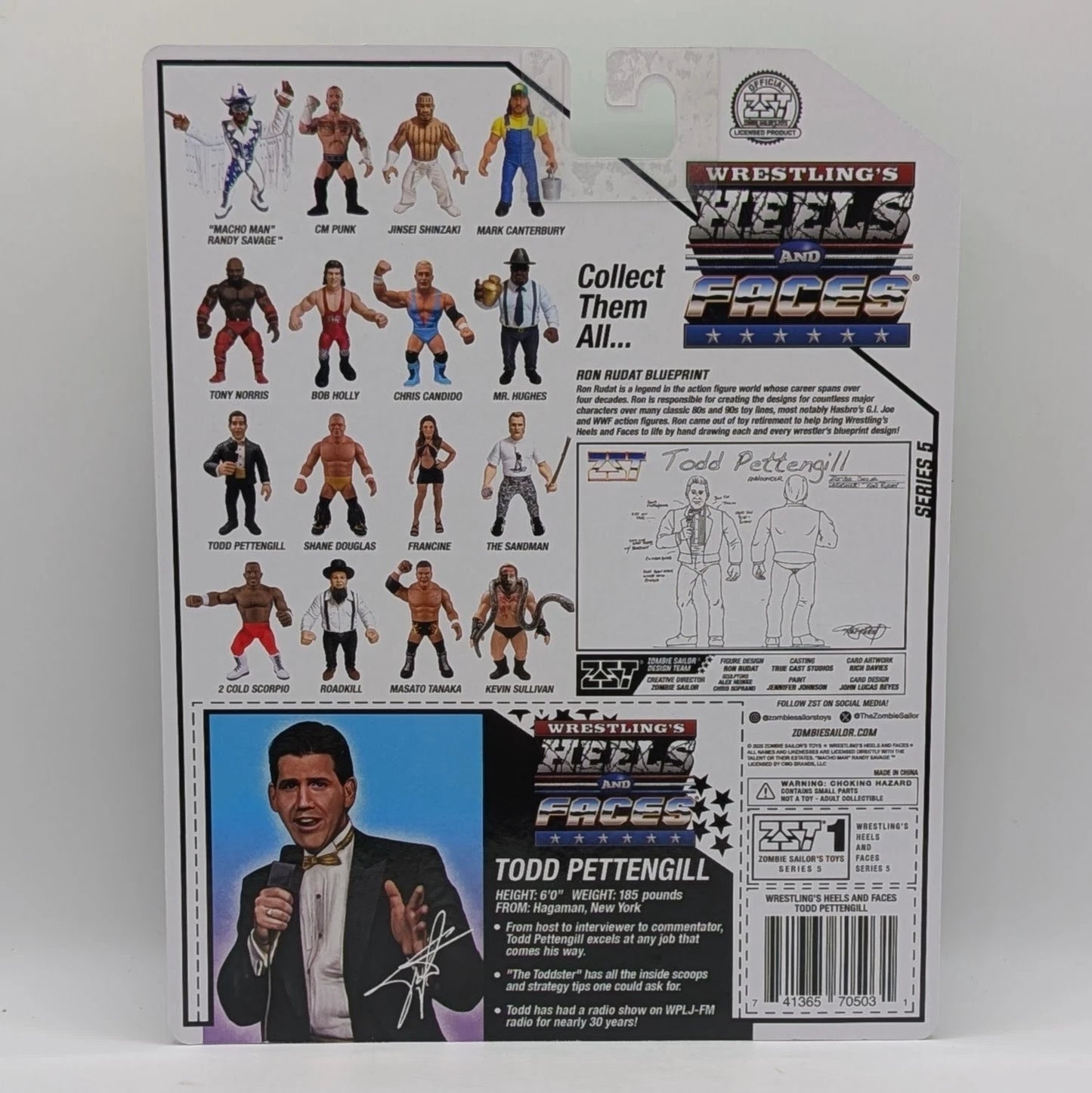 2025 Zombie Sailor's Toys Wrestling's Heels & Faces Series 5 Todd Pettengill