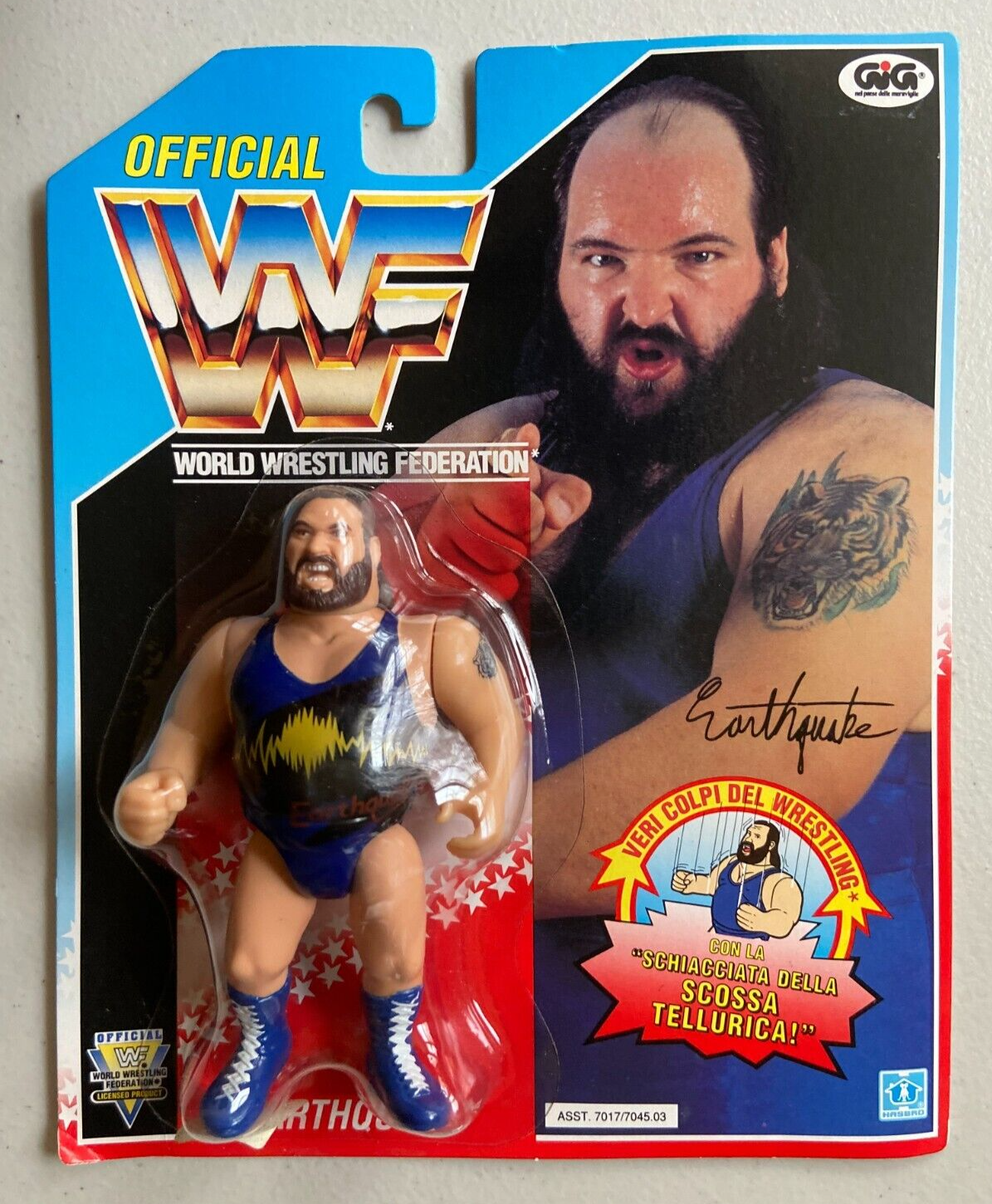 WWE WWF アースクェイク　ジョン・テンタEarthquake ハズブロ 1992 WWF Hasbro Series 3 Earthquake with Aftershock! – Wrestling