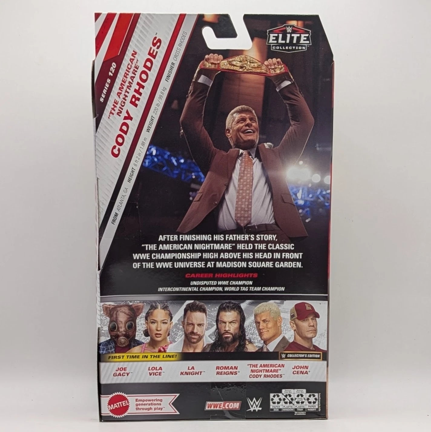 2025 WWE Mattel Elite Collection Series 120 "The American Nightmare" Cody Rhodes