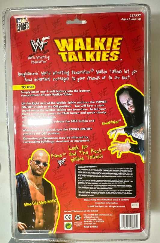 1999 WWF MGA Sports Walkie Talkies: Undertaker & Stone Cold Steve Austin
