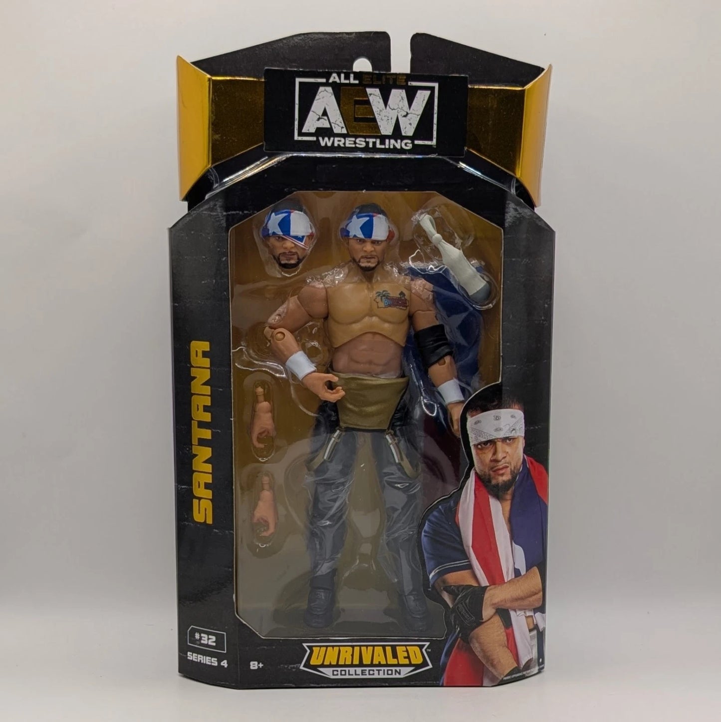 2021 AEW Jazwares Unrivaled Collection Series 4 #32 Santana