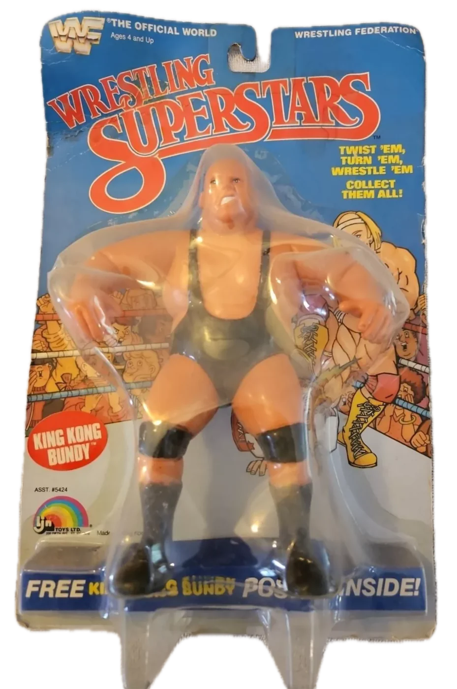 1986 WWF LJN Wrestling Superstars Series 2 King Kong Bundy