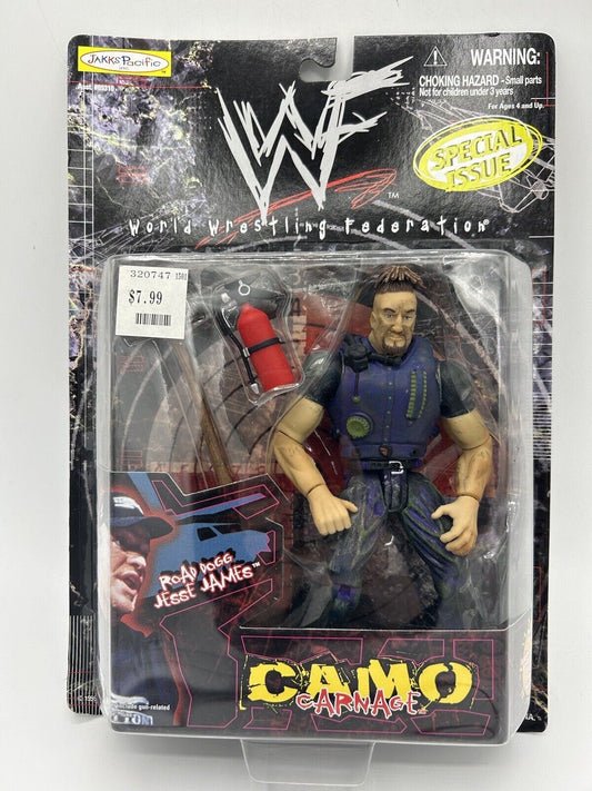 1999 WWF Jakks Pacific Camo Carnage Special Issue Road Dogg Jesse James