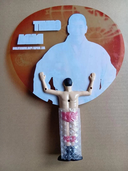 2000 AJPW Giant Baba Paper Fan Figure