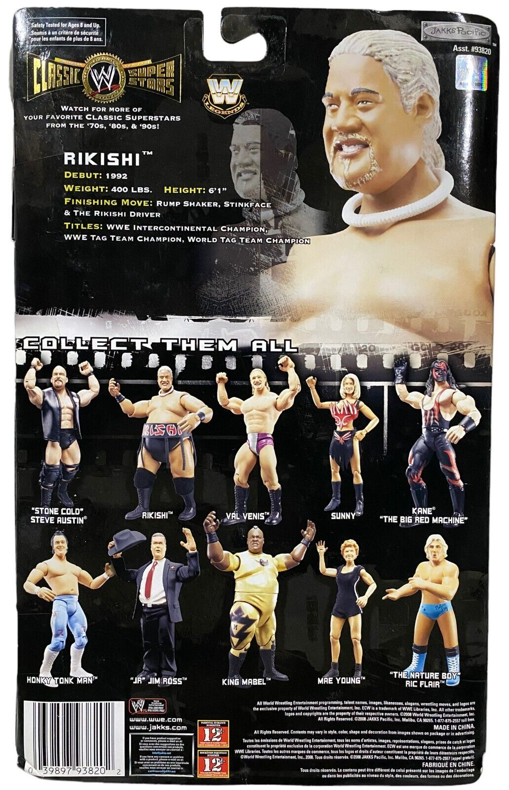 2008 WWE Jakks Pacific Classic Superstars Series 18 Rikishi