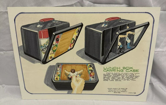 Unreleased WWF LJN Wrestling Superstars Thumb Wrestlers Lunch Box Carrying Case