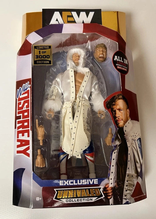 2025 AEW Jazwares Unrivaled Collection All In Exclusive Will Ospreay