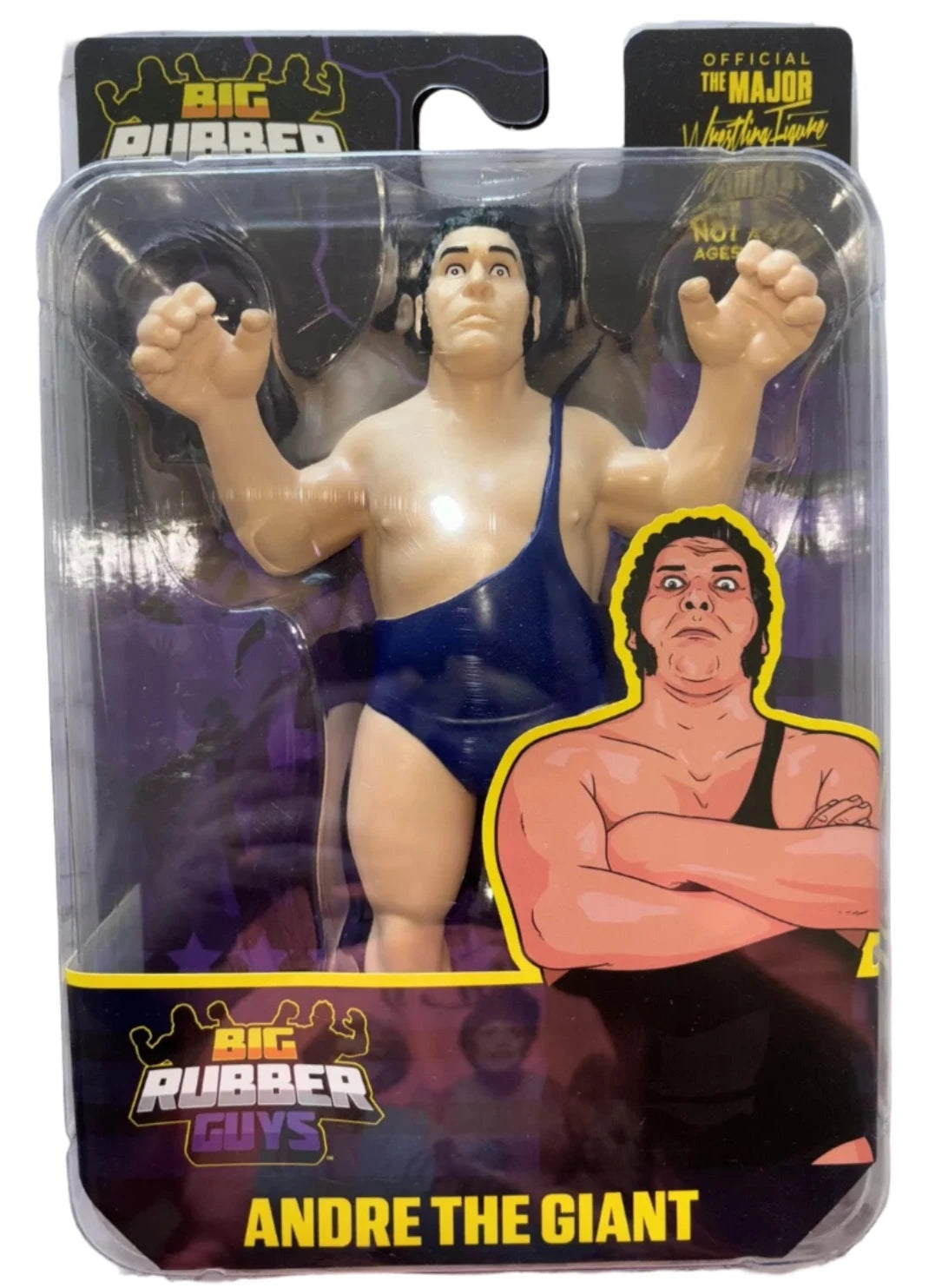 2024 Major Wrestling Figure Podcast Big Rubber Guys Series 4 Andre the Giant [With Blue Singlet]