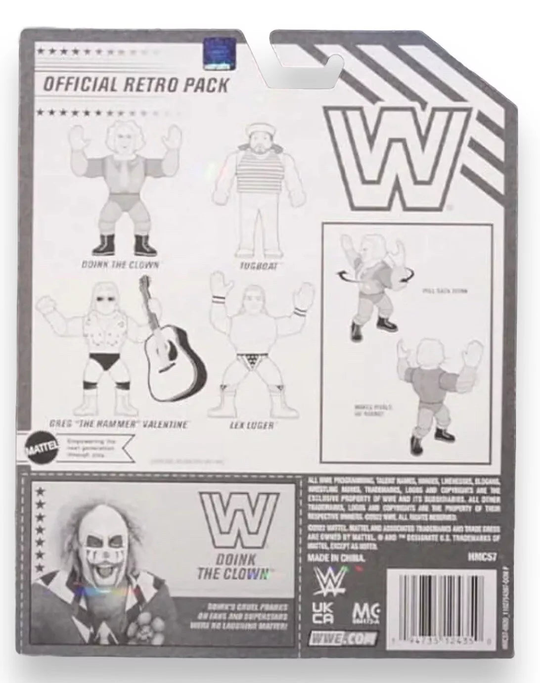 2023 WWE Mattel Creations Exclusive Retro Series 13 Doink the Clown