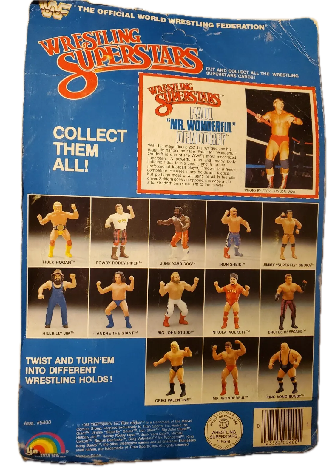 1986 WWF LJN Wrestling Superstars Series 2 Mr. Wonderful