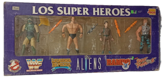 Jocsa Los Super Heroes Multipack [With 1990 WCW Just Toys Twistables Barry Windham]