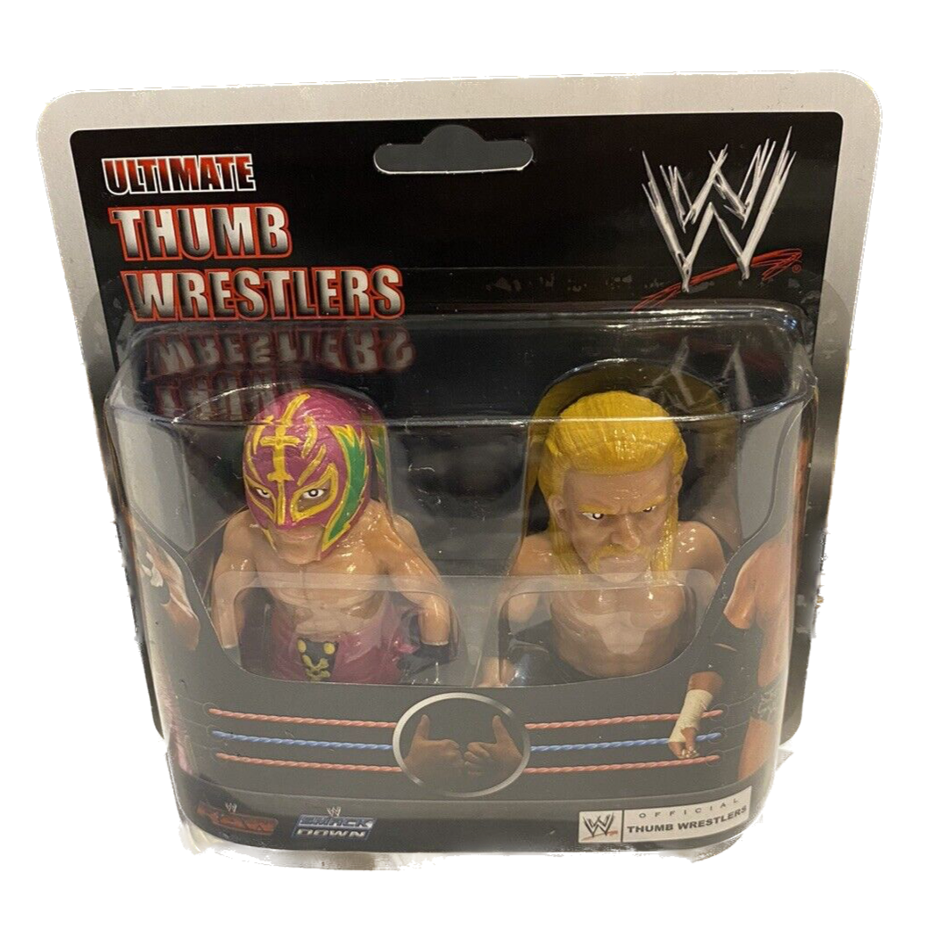 2009 WWE IMC Toys Ultimate Thumb Wrestlers 2-Pack: Rey Mysterio [With Pink Gear] & Triple H